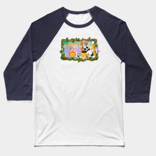 Animales con marco Baseball T-Shirt